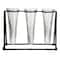 Hello Honey® Bloomingville 9" Test Tube Vases in Black Metal Stand